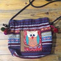 ราคา กระเป๋าสะพายข้าง ชาวเขาลายนกฮูก (1062299265)