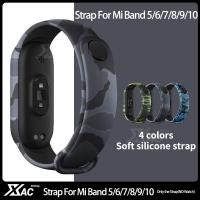 ราคา Miband 8 miband 9MIband 4 Camouflage สร้อยข้อมือสําหรับ Xiaomi Mi Band 6/5 สายซิลิโคนกีฬาสายรัดข้อมือสําหรับ Xiaomi Miband 6 5 4 3 Xiaomi band 3 Xiaomi band 5 Xiaomi band (41026110937)