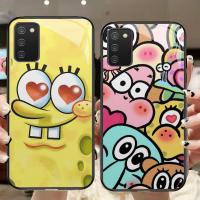ราคา G-2 Spongebob HD Glass Case สําหรับ Samsung A10 A02S M02 M02S A51 A03S A02 A71 (43460454298)