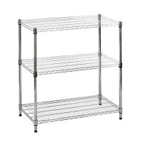 ราคา ชั้นตะแกรงเหล็กอเนกประสงค์ 3 ชั้น Rocky KASSA HOME รุ่น HKJ-A083 ขนาด 90 x 45 x 90 ซม. สีเงิน (20973631827)