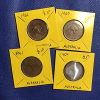 ราคา Special Lot No.60147 ปี1959-1962 ออสเตรเลีย 1/2 PENNY เหรียญสะสม เหรียญต่างประเทศ เหรียญเก่า หายาก ราคาถูก (17742696934)