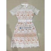 ราคา เดรสลูกไม้สีขาว ป้าย One&One (Size S) (26356452279)