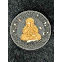 ราคา พระปิดตา รุ่นโคตรเศรษฐี ครูบาอริยชาติ เนื้อผงดำ2สีมหามวลสารแผ่นเงินเสก เลข8 (42572180664)