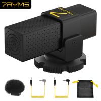 ราคา 7RYMS MinBo Mini Compact Cardioid Condenser On-Camera Shotgun Microphone สําหรับ iPhone Android สําหรับ GoPro/Canon/Nikon ไมโครโฟนกล้องพร้อมไมโครโฟนบันทึกช็อกที่เสถียร (22685496428)