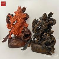 ราคา กวนอู เทพเจ้ากวนอู กวนกง ปางมาร เหยียบมังกร ถือง้าว สูง 15/18/26 นิ้ว งานเรซิ่นสีไม้ดำ / ไม้แดง แก้ปีชง เสริมดวง (20917312070)