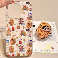 ราคา เคสไอโฟน 16 เหมาะสำหรับ IPhone 13 11 16 15 12 14 Pro Max 16 15 14 Plus ปลากะพงแดงเผาถ่านสีเทียนสุดสนุก ปก IMD ของชินจัง (43368250028)