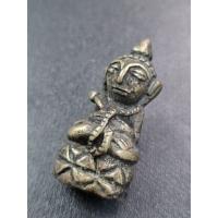 ราคา พระอุปคุตถือบัว​ฐานฟันปลา​ ยุคหลัง​เนื้อสำริดเงิน (40014855980)