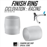ราคา ซิลิโคนรัดปลายผ้าพันแฮนด์เสือหมอบ สีขาว CICLOVATION : RACING - SILICONE FINISH RING FOR HANDLEBAR TAPE (29471353602)