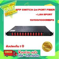 ราคา SFP SWITCH 24 PORT FIBER + LAN 8PORT 10/100/1000MBPS (Rack mount 1U) (22086617623)
