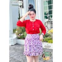 ราคา เซ็ตสวนดอกไม้ ฮ623 ชุดเซ็ตสาวอวบ เซ็ตกระโปรงสาวอวบ เดรสสาวอวบ เดรสคนอ้วน ชุดคนอ้วน ชุดไปเที่ยวสาวอวบ ชุดไปงานสาวอวบ (22224995570)