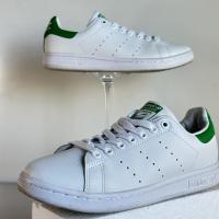 ราคา Adidas Originals Stan Smith รองเท้าผ้าใบผู้ชายสีขาวและสีเขียว ART M20324 กล่องใหม่ Originals รองเท้าผู้ชาย (51754091211)