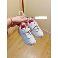 ราคา รองเท้าผ้าใบเบาพิเศษสําหรับเด็กผู้หญิงป้ายเต็มสีขาวและสีชมพู (41158829052)