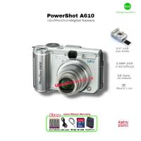 ราคา Canon PowerShot A610 Vintage Digital Camera 5.0MP CCD กล้องคอมแพค คลาสสิค ถ่ายสวย จอหมุนพับได้ 2“LCD selfie มือสอง Used (45903559532)