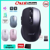 ราคา ⭕️ OKER Online M825 2ระบบ BLUETOOTH & 2.4G DOUBLE CHANNELS Silent WIRELESS MOUSE เมาส์ไร้สาย บลูทูธ+2.4G ไร้สายคลิ๊ก (27869826802)