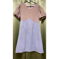 ราคา เดรสมือสอง เดรสสีกากี ฟ้าอมเทา แขนบอลลูน Size XL (17599127892)