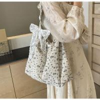 ราคา กระเป๋าสะพายข้าง ผ้าใบ ลายดอกไม้ สไตล์ญี่ปุ่น จุของเยอะ สบายๆ ไปทำงาน ไปเที่ยว (40619191586)