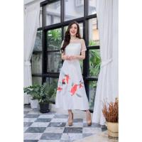 ราคา เดรสปลาคราฟ สีขาว เดรสงานป้าย bo rich ta 2xl xxl (10364990056)