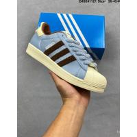 ราคา 2026Adidas Originals Superstar ผู้ชายผู้หญิงรองเท้าสบายๆรองเท้า Low-Top รองเท้ารองเท้าผ้าใบ Anti-Slip ยุโรปอเมริกัน Hip-Hop น้ําหนักเบา BMYU (50304378073)