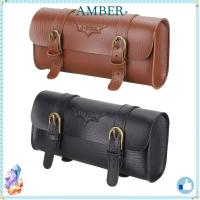 ราคา AMBER กระเป๋าปั่นจักรยาน, หนัง PU ส่วนบุคคล Retro จักรยานหางกระเป๋า, อุปกรณ์ขี่จักรยานกระเป๋าวินเทจด้านหลัง Pannier (44750147050)