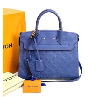 ราคา LOUIS VUITTON Empreinte Pont Neuf MM Denim (รับประกันสินค้าแท้) (25523760704)
