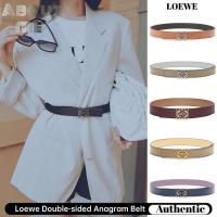 ราคา (Classic) Loewe Smooth Leather Reversible Belt เข็มขัดผู้หญิงแอนนาแกรม 3CM (26113986688)