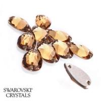 ราคา Swarovski Teardrop 12x7mm Light Colorado Topaz - เย็บเลื่อม (29182656636)