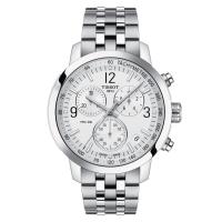 ราคา Tissot PRC 200 Chronograph ทิสโซต์ พีอาร์ซี 200 โครโนกราฟ สีขาว เงิน T1144171103700 นาฬิกาผู้ชาย (8643114735)