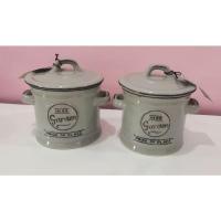 ราคา โถเซรามิค​ พร้อมฝาปิดสูญญากาศ​​ ​โหลเซรามิค​ เครื่องเทศ​ คุกกี้​ สไตล์​วินเทจ​ สีเทา จำนวน​1​ชิ้น (10955431249)