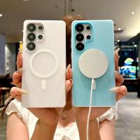 ราคา วันนี้/Samsung Jelly Two-in-One Magnetic Mobile Phone S24 Case เหมาะสําหรับ Samsung S25Ultra Frosted Shock-resistant A561.15 (49904724128)