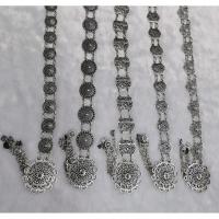 ราคา เข็มขัดผ้าถุงสีเงินไทยประยุกต์ เข็มขัดผ้าซิ่น เครื่องประดับไทย (6079243835)