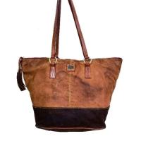 ราคา Dooney & Bourke กระเป๋าหนังแท้ สะพายไหล่ สะพายข้าง กระเป๋ามือสอง กระเป๋าใบใหญ่ large leather shoulder bag yonnvintage (22864258412)