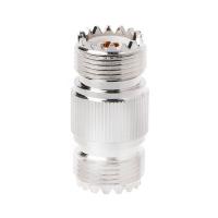 ราคา QUU UHF PL-259 SO-239 หญิง UHF แจ็คหญิง RF อะแดปเตอร์ขั้วต่อตรงนิกเกิล (47152953381)