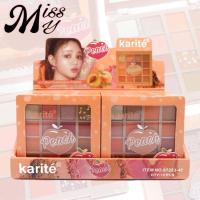 ราคา {ยกกล่อง} Karite Peach Shimmer Eyeshadow Palette พาเลทอายแชโดว์ เพิ่มสีสัน ประกายโดดเด่นให้เปลือกตา 16เฉดสี (27250202859)