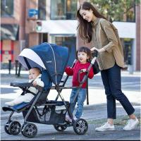 ราคา รถเข็นพี่น้อง​ Katoji Two-Person Stroller รถเข็นเด็ก มือ 2 (29314843779)