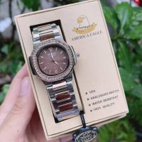 ราคา ⏰ AMERICAN EAGLE ⏰งานแท้ กันน้ำ - นาฬิกาสายเลส - ขนาดหน้าปัด 32​ mm (9251608332)