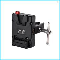 ราคา Andoer อะแดปเตอร์พาวเวอร์ซัพพลายแบตเตอรี่นาโน V-lock พร้อมคีมหนีบ สําหรับแบตเตอรี่ Mini V-mount (23059917585)