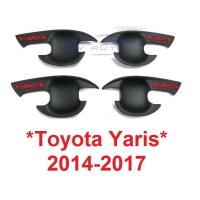 ราคา เบ้ารองมือเปิด Toyota Yaris Hatchback 2014 - 2017 ดำ แดง โตโยต้า ยาริส ถาดรองมือเปิดประตู เบ้ามือ เบ้ากันรอย ถ้วยรอง (27427164221)