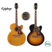 ราคา Epiphone J-200EC Studio Top Solid กีต้าร์โปร่งไฟฟ้า Electric Acoustic Guitar J200EC EQ Fishman แถมฟรีกระเป๋า ปิ๊ก คาโป้ (13383250405)