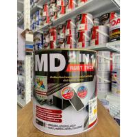 ราคา สีน้ำมันทาเหล็ก MD 2IN1 (เอ็มดี 2IN1) รัสท์เทคสีเคลือบทับหน้าและรองพื้นกันสนิมในหนึ่งเดียว (3.5ลิตร) (42356675197)