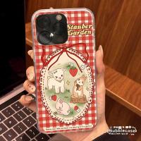 ราคา เคส Oppo A38 A60 A17 A58 A16 A52 A5i A54 A11 A3Pro A55 A15 A18 A3X A5s A12 กระต่ายหูกระต่ายลายสก๊อตสีแดงน่ารักปกIMD ใหม่ (46403561070)