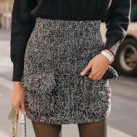 ราคา Coatover Tweetd Pockets Skirt (7616526862)