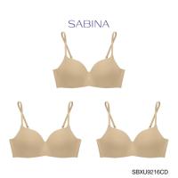 ราคา Sabina ซาบีน่า เสื้อชั้นใน ฟองดี (Set 3 ชิ้น) รุ่น PRETTY PERFECT (ไร้โครง) รหัส SBXU9216CD สีเนื้อเข้ม (12071691609)