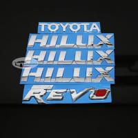 ราคา 1 ชุด (5 ชิ้น) ป้ายโลโก้ สติ๊กเกอร์ 3D แต่งรอบคัน สำหรับ Toyota Hilux REVO โตโยต้า ไฮลักซ์ รีโว่ สีโครเมี่ยม (10039468027)