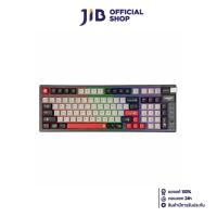 ราคา WIRELESS KEYBOARD (คีย์บอร์ดไร้สาย) NUBWO X803 GALACTIC (GRAY-BLACK-RED) (BLUE SWITCH MINI RGB EN/TH) (28568946891)