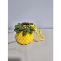 ราคา กระเป๋าถักโครเชต์ รูปสัปรด สีเหลือง ใส่หูฟัง iPod, ears pod (29650309203)
