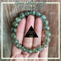 ราคา กำไลข้อมือ หินนำโชค ไหมเขียว (Green rutilated quartz) (14596320029)
