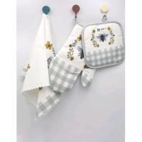 ราคา ถุงมือจับของร้อน เซต 3 ชิ้น ผ้าเช็ดจาน ถุงมือกันความร้อน ผ้าจับของร้อน (16793656762)