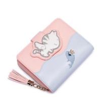 ราคา #291 JustStar กระเป๋าตังค์/กระเป๋าสตางค์ใบสั้น รุ่นแมวงานสวยมาก (6102265324)