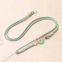 ราคา High-End สร้อยคอเชือกทอมือหยกจี้ Lanyard จี้หยกหยกพระพุทธรูปสีเขียวปลอดภัยหัวเข็มขัดผู้ชายผู้หญิงสไตล์แขวนคอ Ro (40677452288)