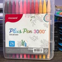 ราคา MONAMI Fine-Liner ปากกาสีน้ำ โมนามิ Plus Pen 3000: กล่อง 24 สี (2201372064)